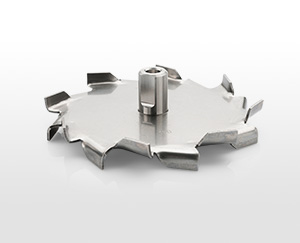 eavy duty stainless steel dispersion blades with hub and female thread M8